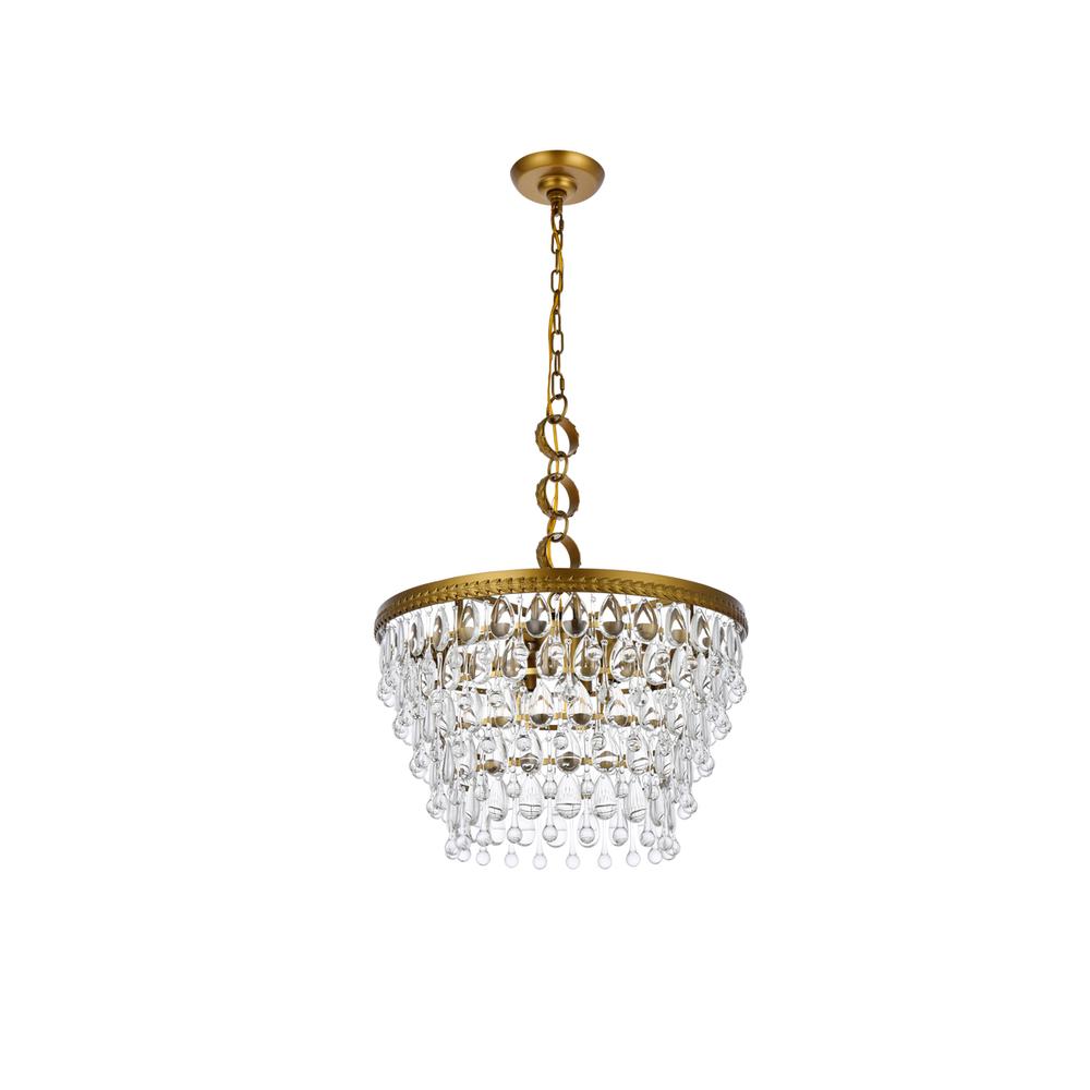 Nordic 5 lights brass pendant. Picture 6