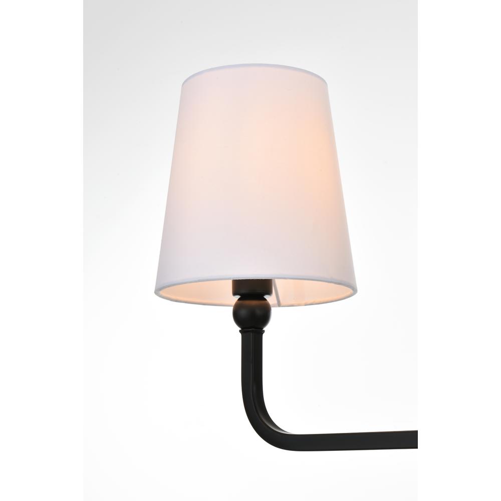 Colson 4 light Black and Clear Bath Sconce. Picture 4