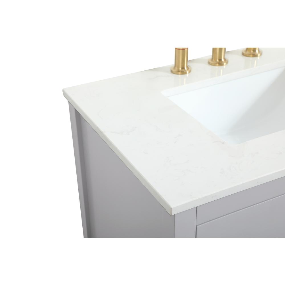30 inch Single bathroom vanity in grey. Picture 11