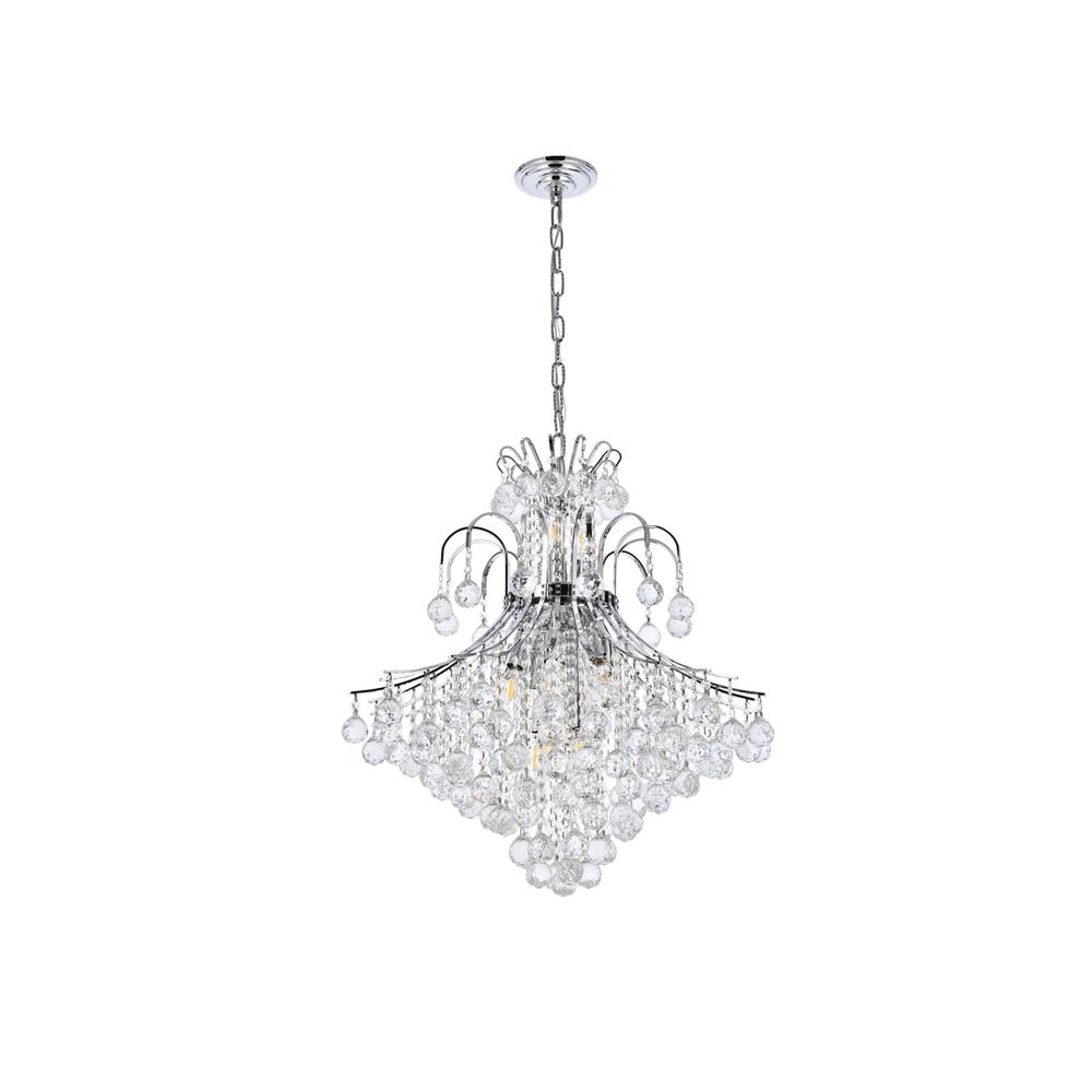 Toureg 15 light Chrome Chandelier Clear Royal Cut Crystal. Picture 6