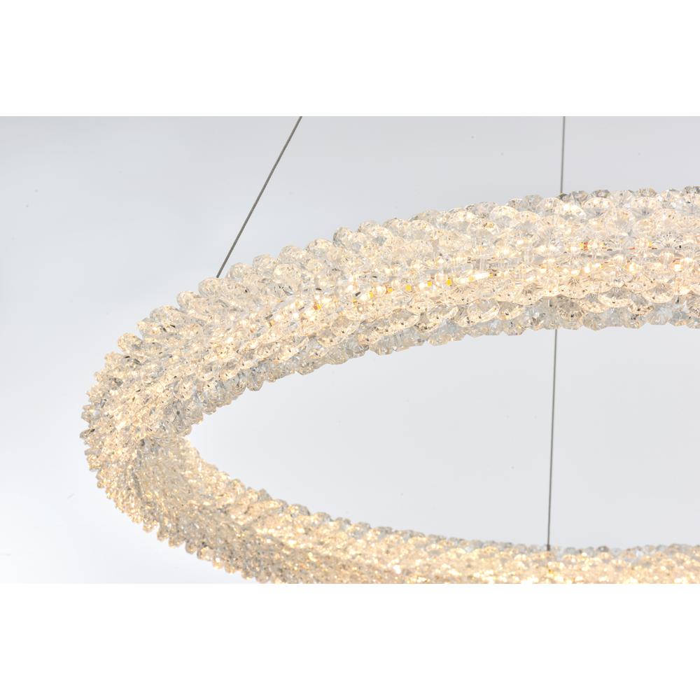 Bowen 26 inch Adjustable LED Chandelier in Chrome. Picture 5
