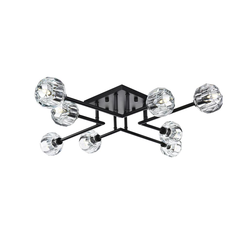 Eren 31 inch Flush Mount in Black. Picture 2