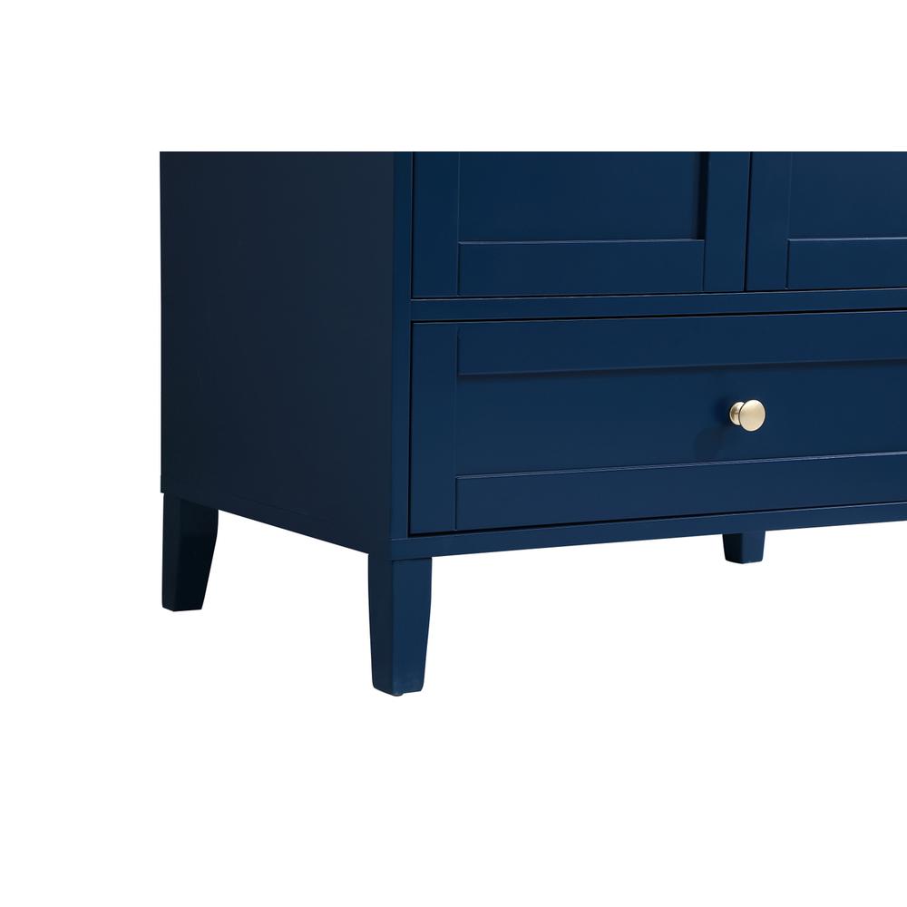 30 inch Single Bathroom Vanity in Blue. Picture 11