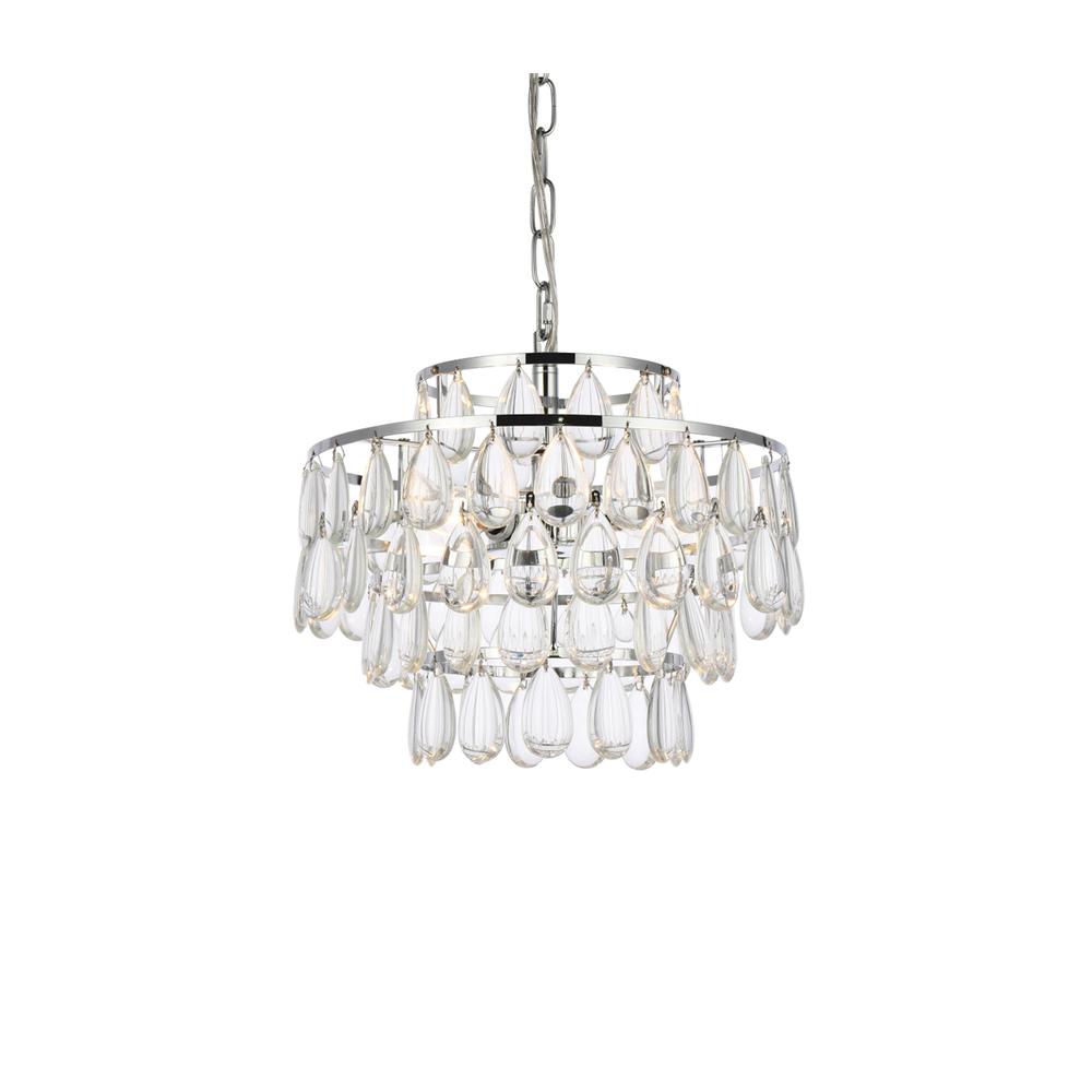 Mila 14 inch pendant in chrome. Picture 2