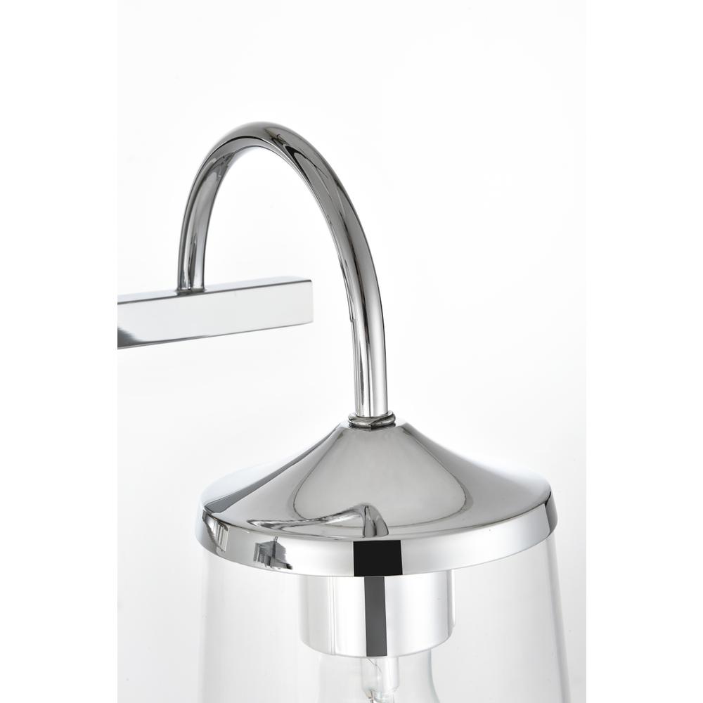 Avani 4 light Chrome and Clear Bath Sconce. Picture 4