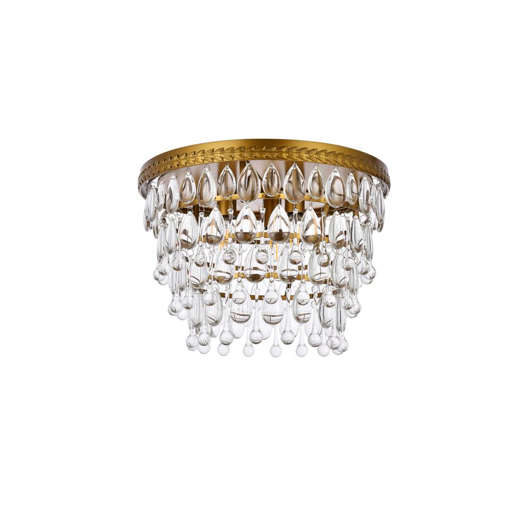 Nordic 3 lights brass flush mount. Picture 6