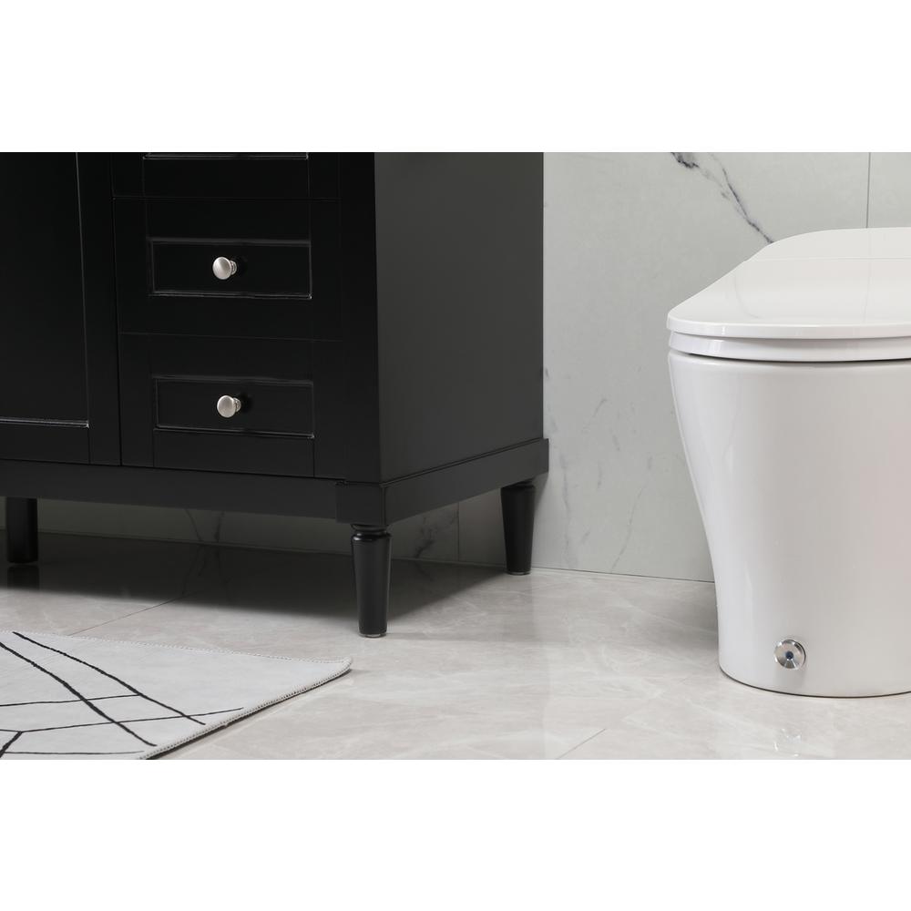 60 inch Single bathroom vanity in black. Picture 6
