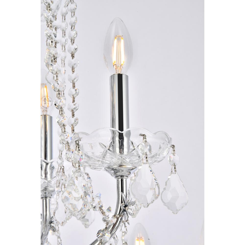 St. Francis 24 light Chrome Chandelier Clear Royal Cut Crystal. Picture 4