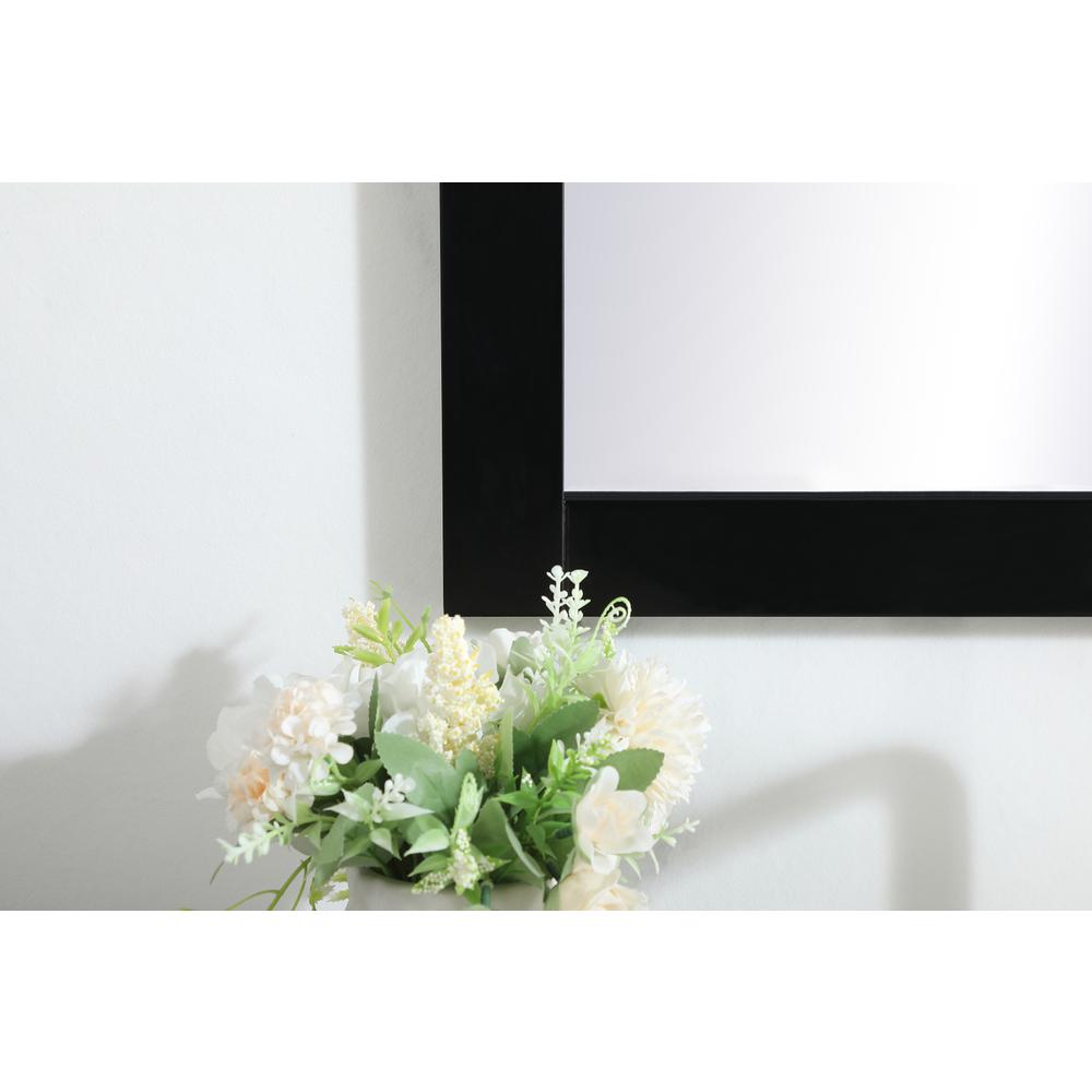 Cole vanity mirror 22 x 32 inch in black. Picture 3