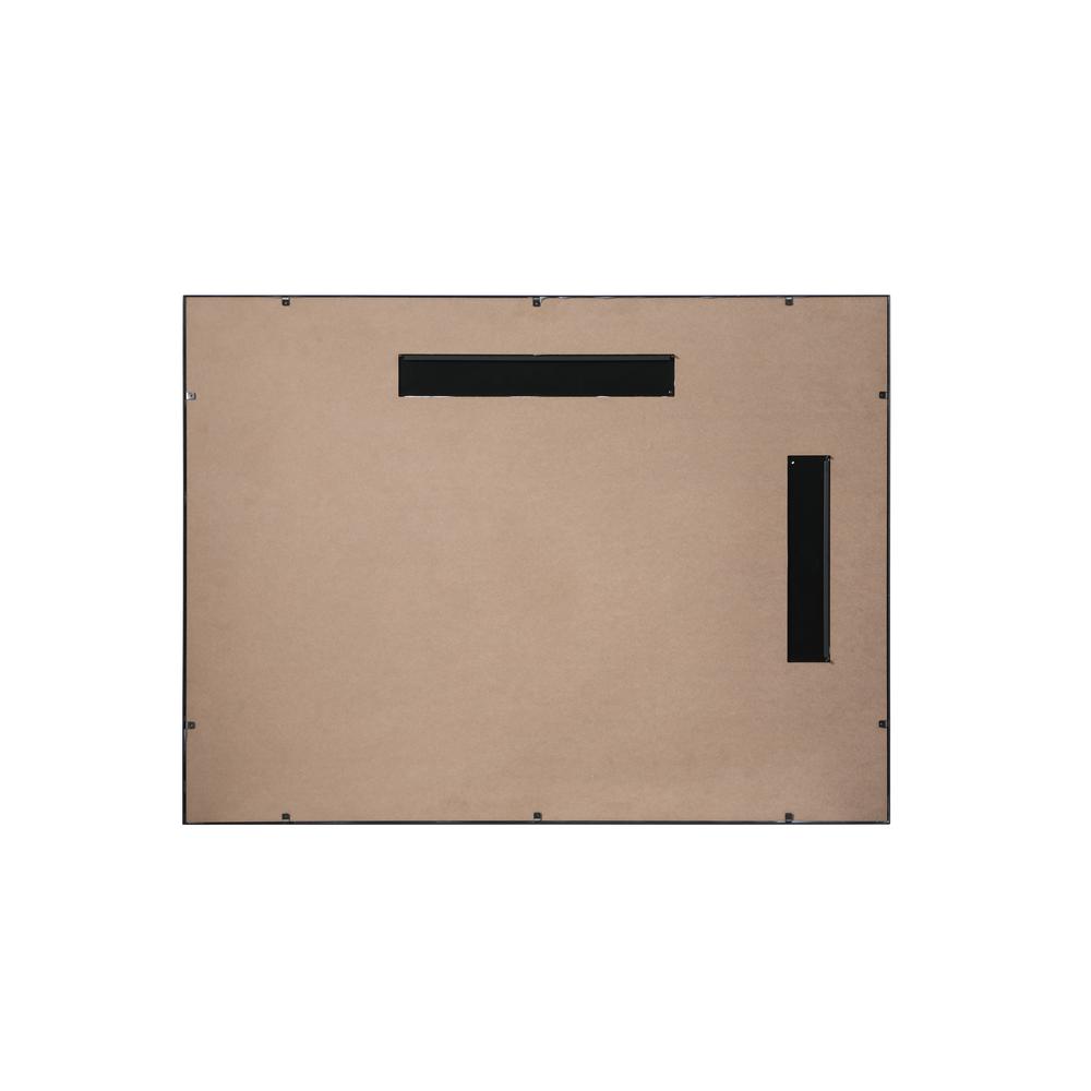 French Panel Wall Mirror 30x40 Inch In Black. Picture 8