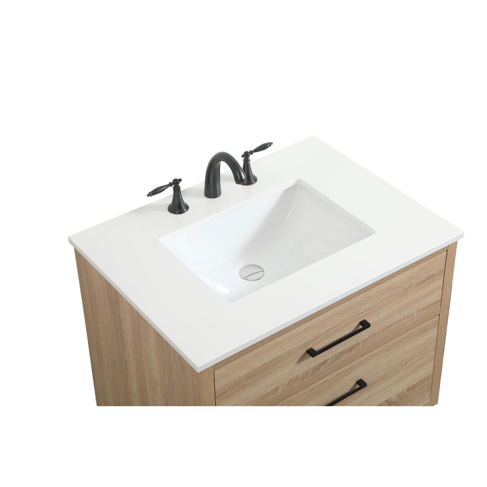 30 inch Single bathroom vanity in mango wood. Picture 10
