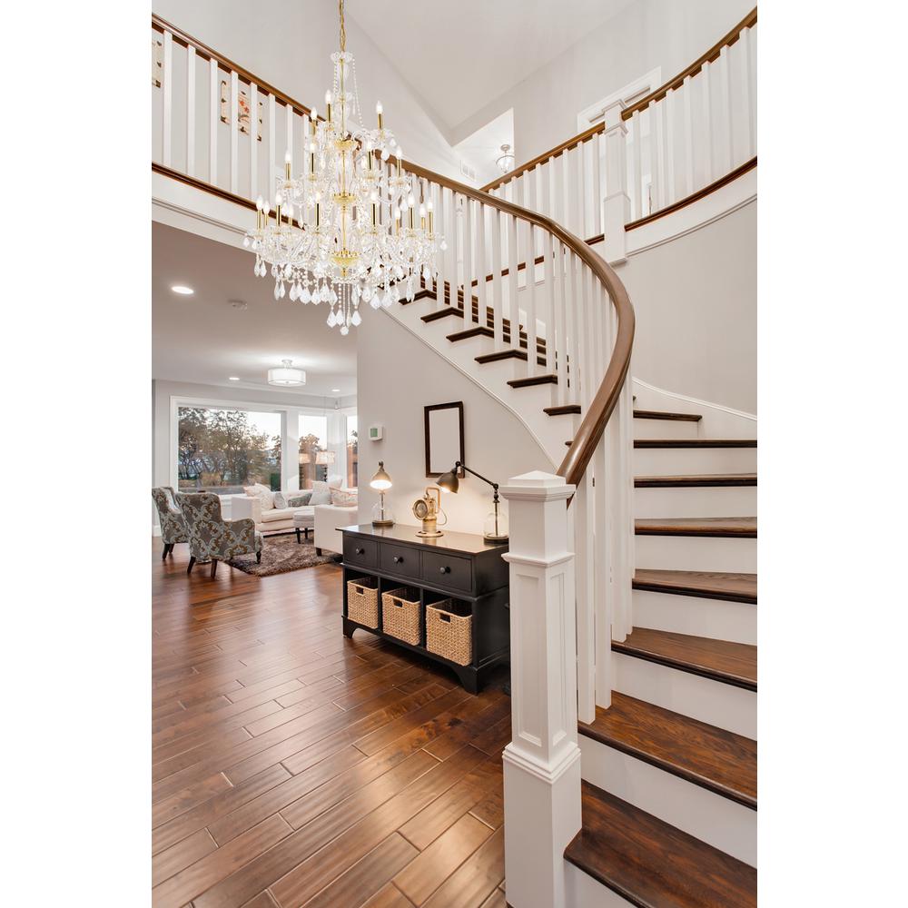 Giselle 21 light Gold Chandelier Clear Royal Cut Crystal. Picture 8