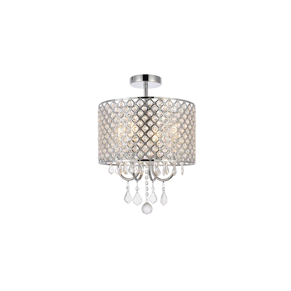 Elise 14 inch flush mount in chrome. Picture 1