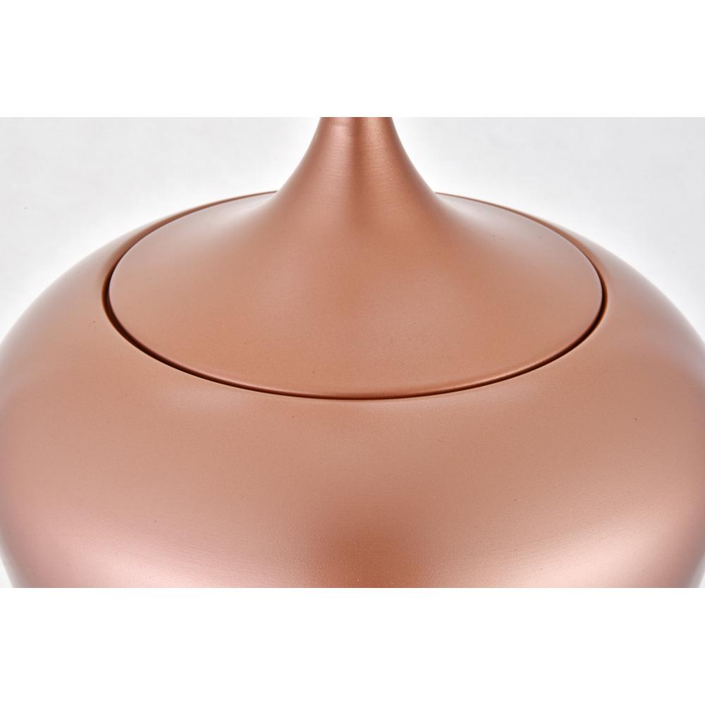Nora 1 Light honey gold plug-in pendant. Picture 3