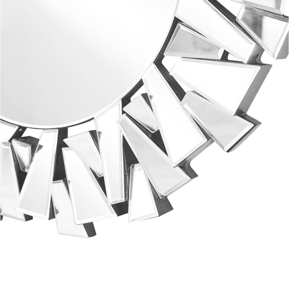 Sparkle 39.5 in. Contemporary Round Mirror in Clear. Picture 2