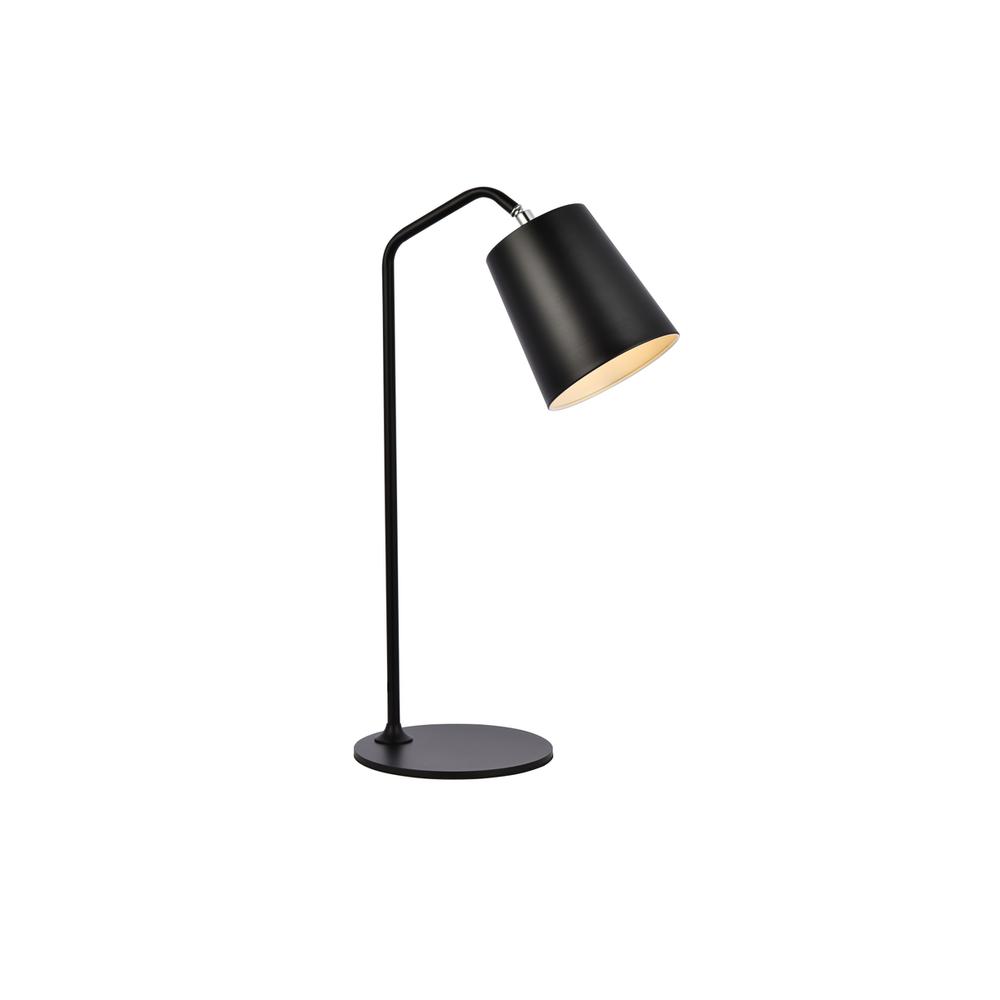 Leroy 1 light black table lamp. Picture 1