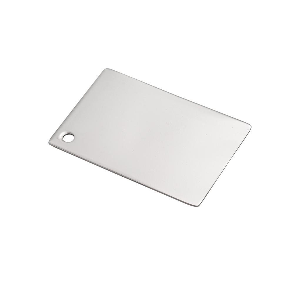 Metal Finish sample in polished nickel. Picture 2