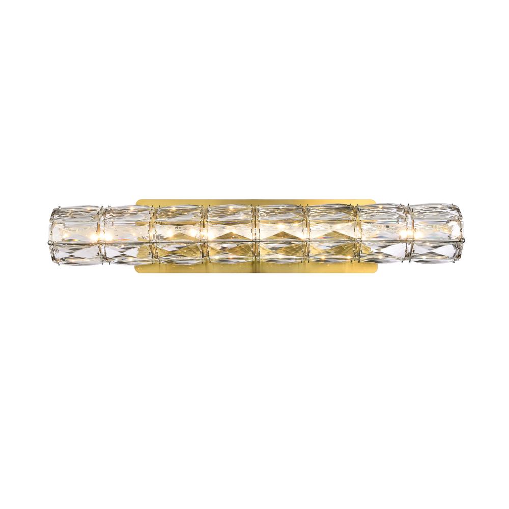 Valetta 24 inch LED linear wall sconce in gold. Picture 1