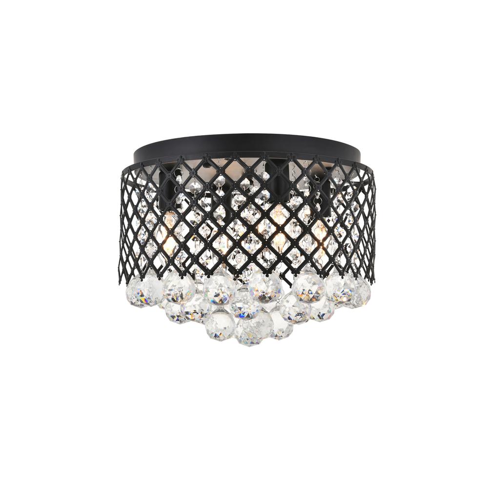 Tully 4 light Matte Black Flush Mount. Picture 3
