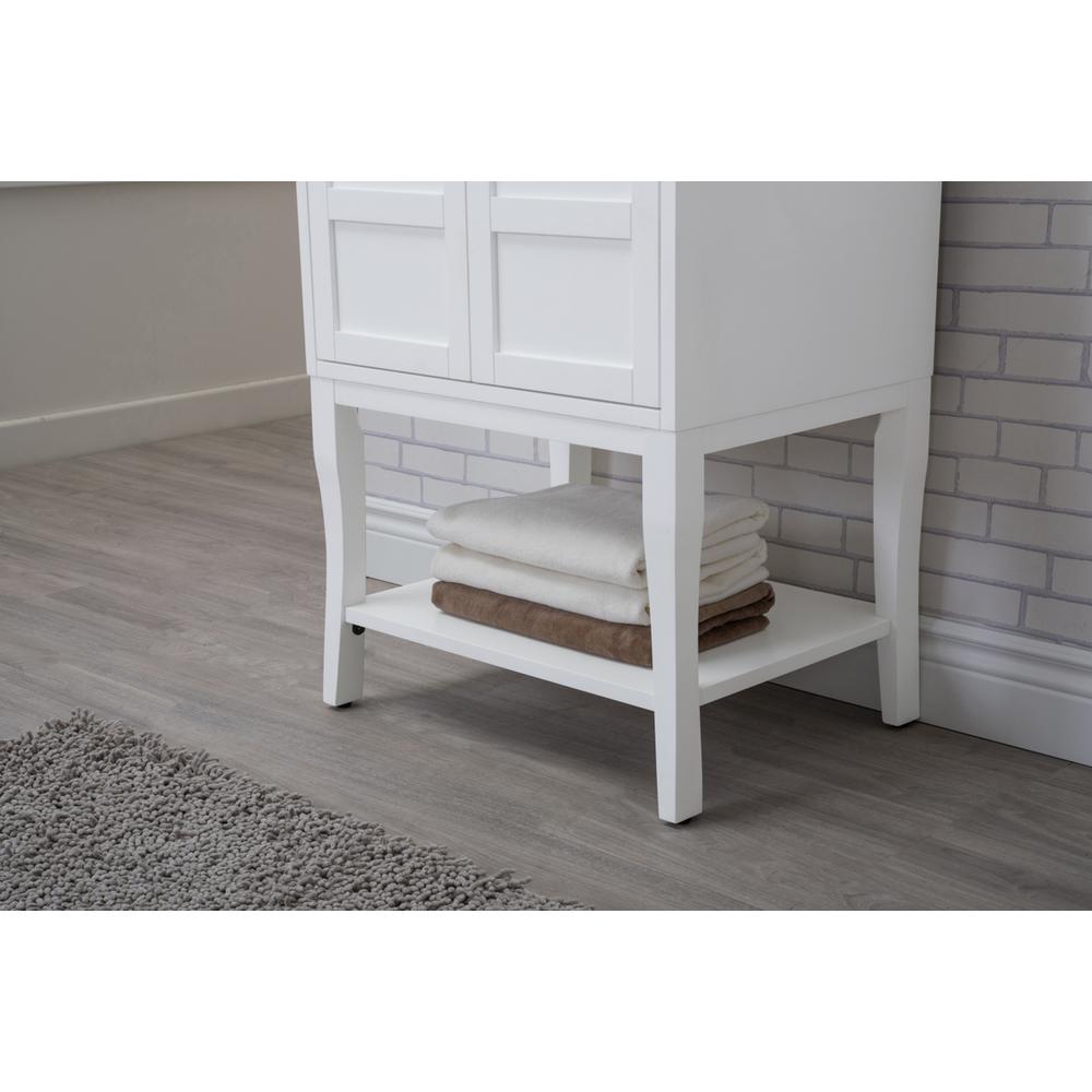 2 Doors Cabinet 24 In. X 18 In. X 34 In. In White. Picture 7