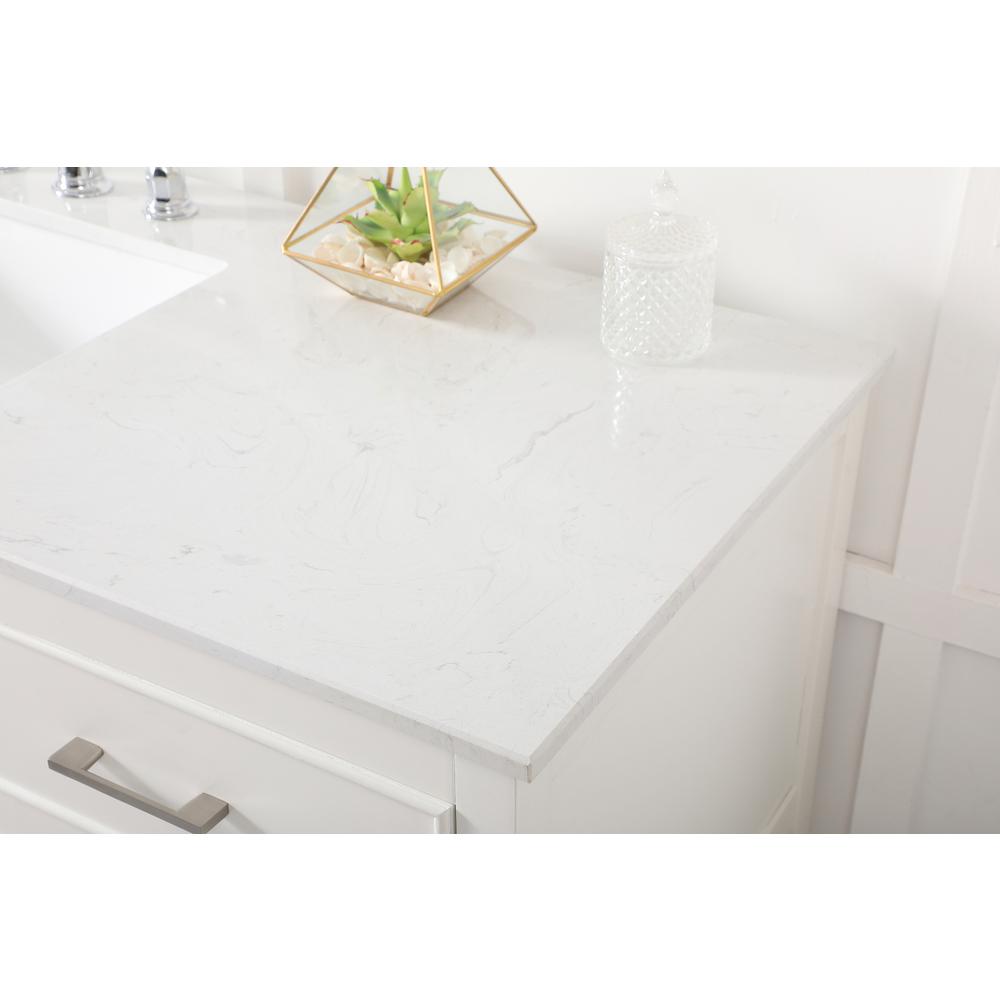 60 inch Single bathroom vanity in white. Picture 5