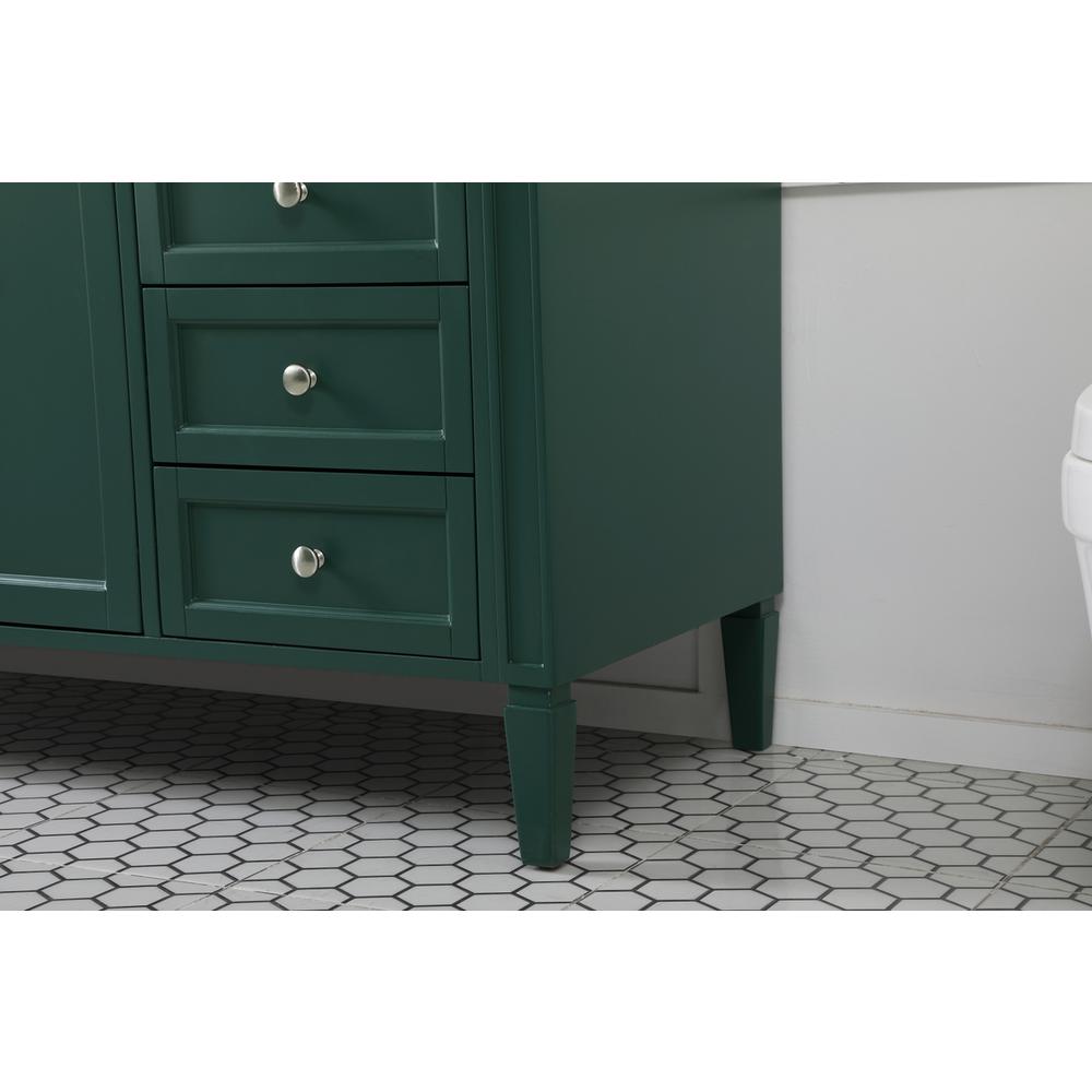60 inch Single bathroom vanity in green. Picture 6