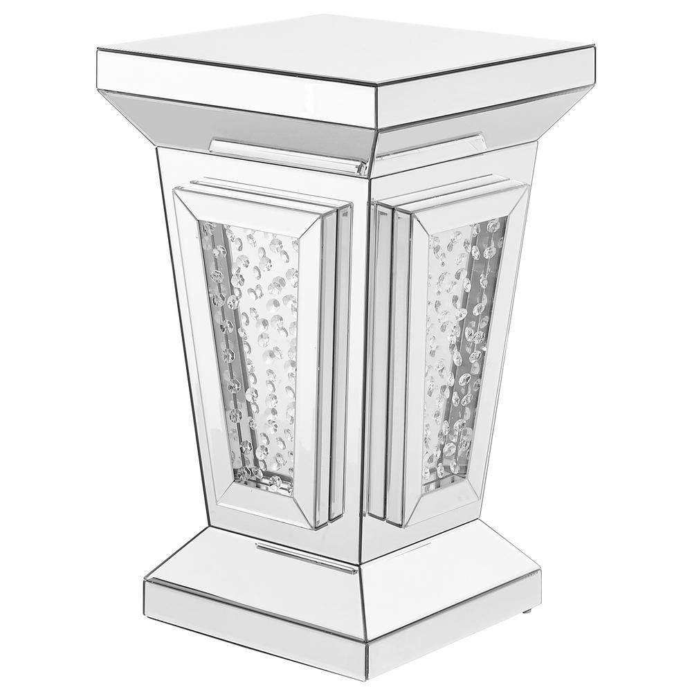 15 inch Crystal End Table In Clear Mirror Finish. Picture 2