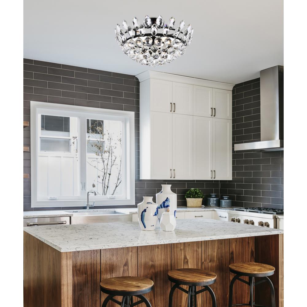 Emilia 18 inch flush mount in black. Picture 8