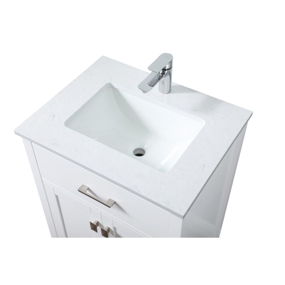 24 Inch SIngle Bathroom Vanity In White. Picture 10