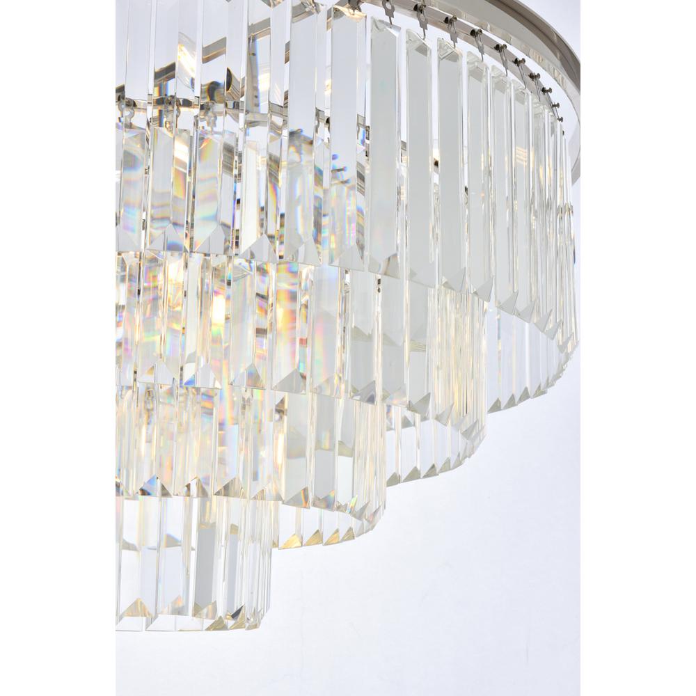 Sydney 17 light polished nickel Chandelier Clear Royal Cut Crystal. Picture 3