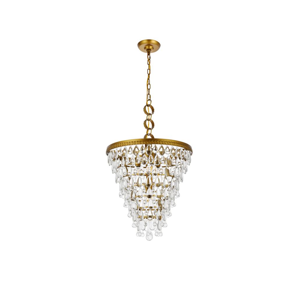 Nordic 5 lights brass pendant. Picture 6