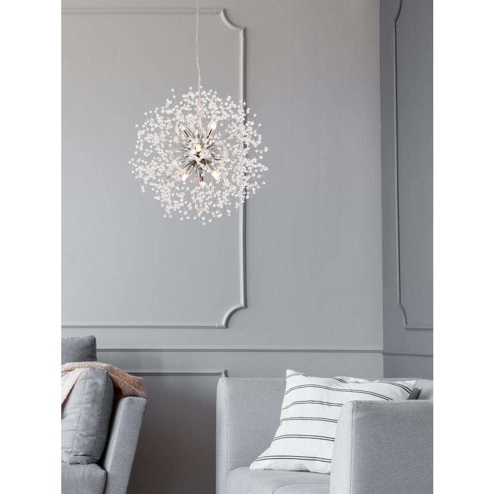 Solace 9 lights Chrome pendant. Picture 7