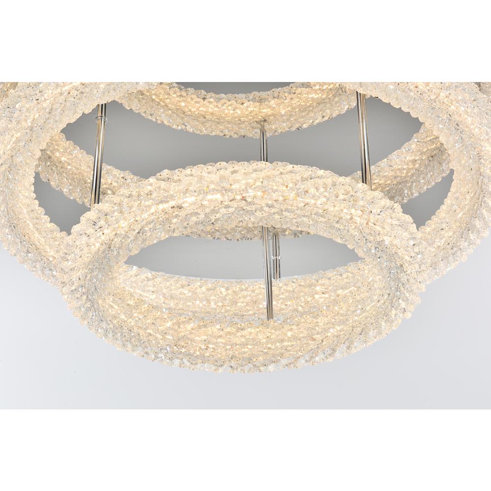 Bowen 26 inch Adjustable LED Flush Mount in Chrome. Picture 4