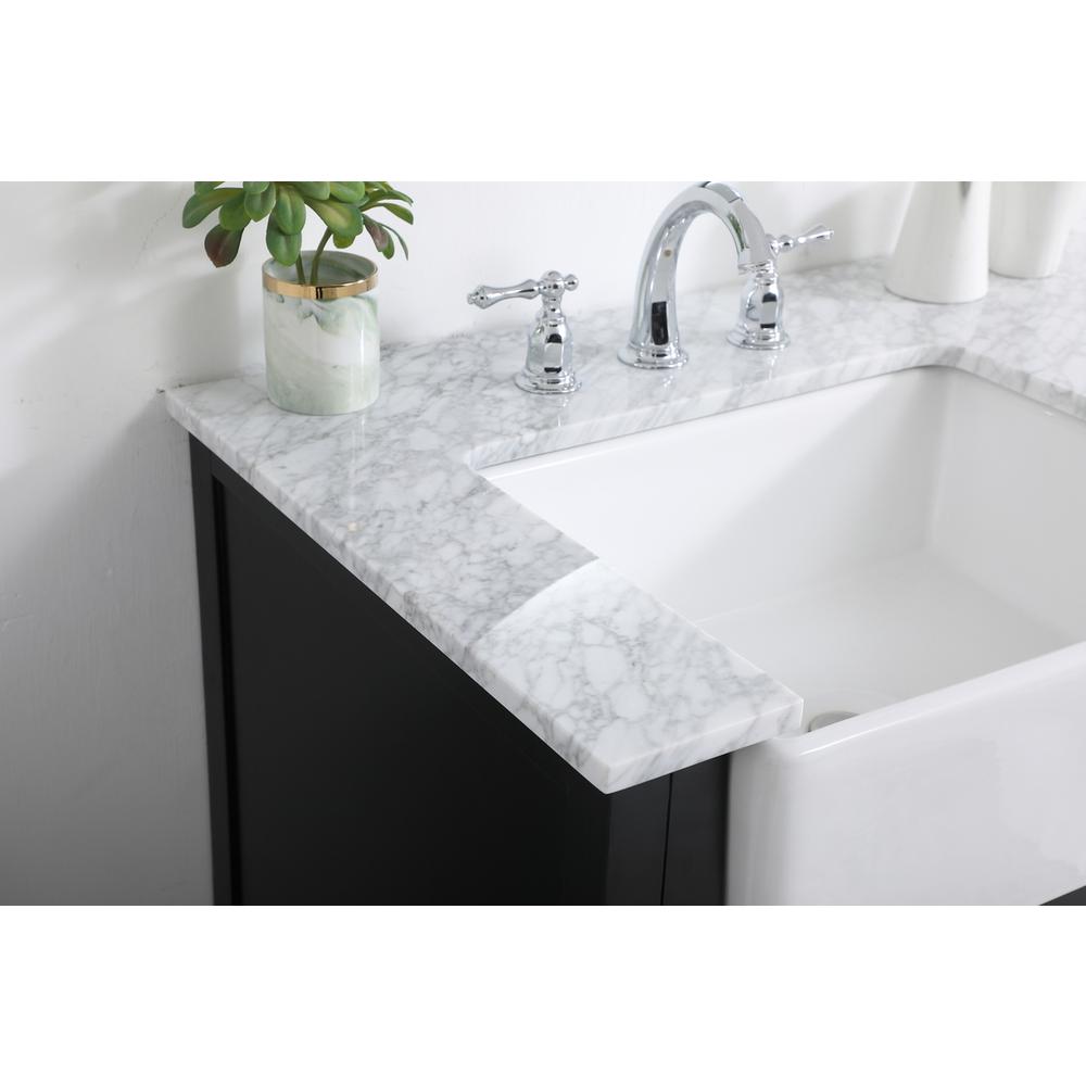 36 inch Single bathroom vanity in black. Picture 5
