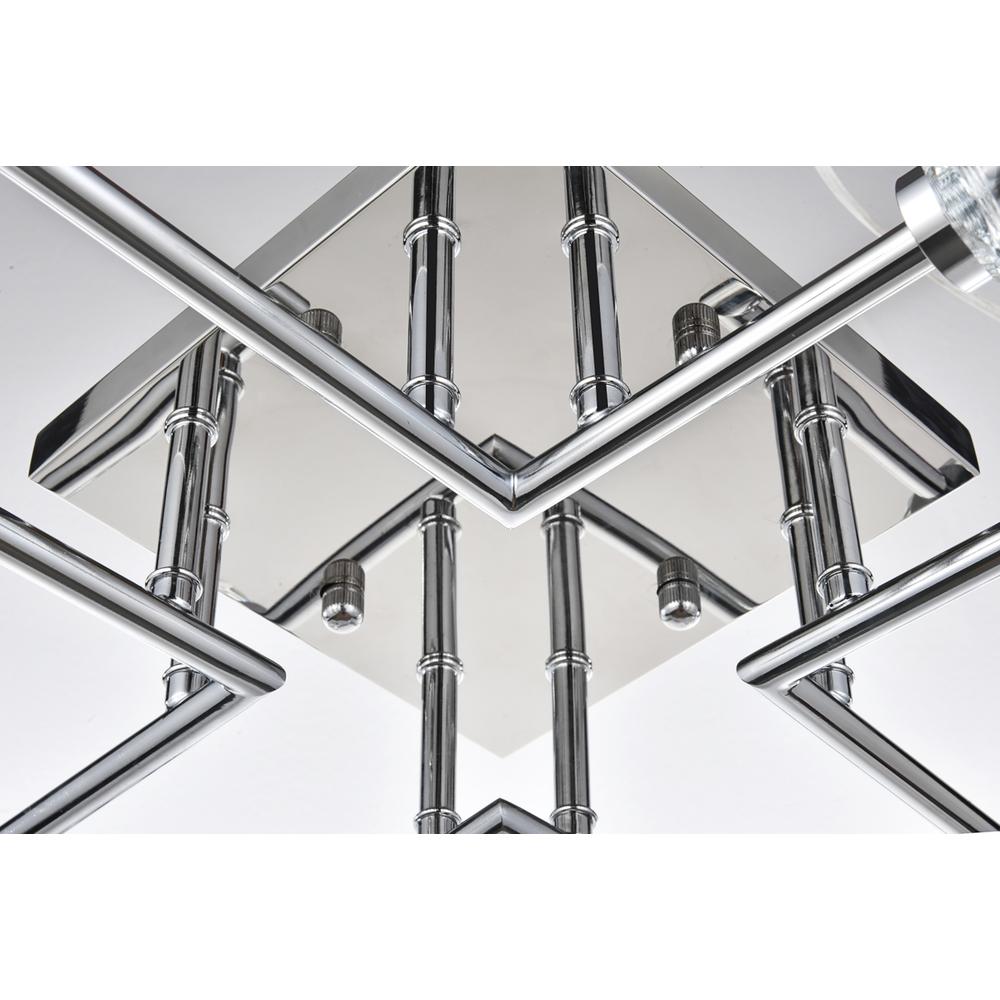 Eren 31 inch Flush Mount in Chrome. Picture 3