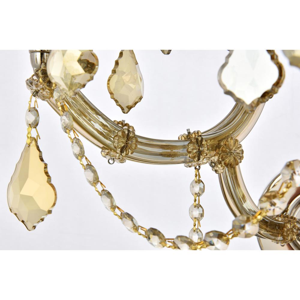 Maria Theresa 7 light Golden Teak Wall Sconce Golden Teak. Picture 5