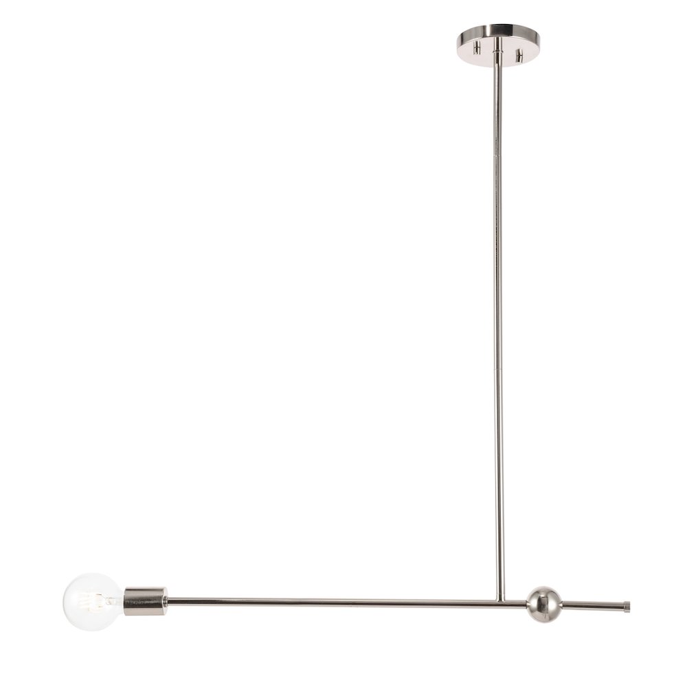 Brees 1 Light Chrome  Pendant. Picture 1