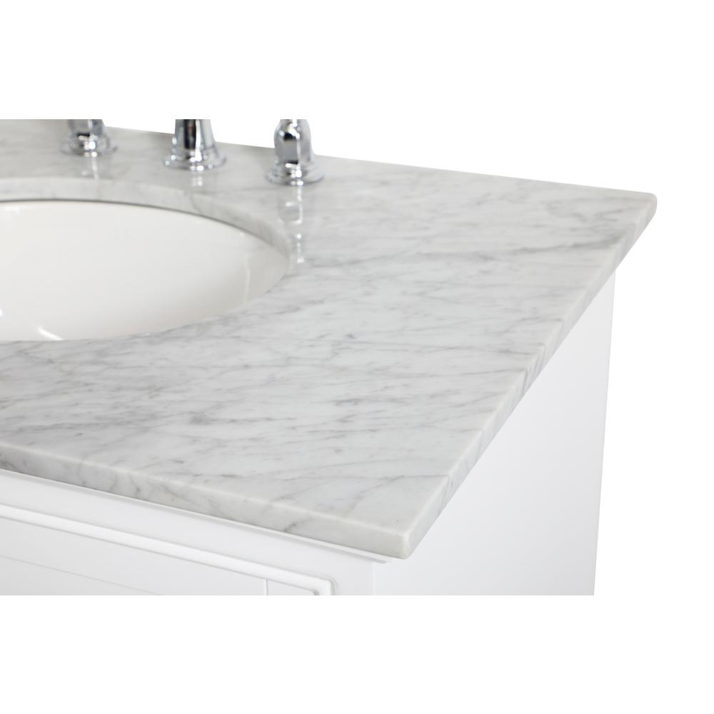 32 inch Single bathroom vanity in white. Picture 10