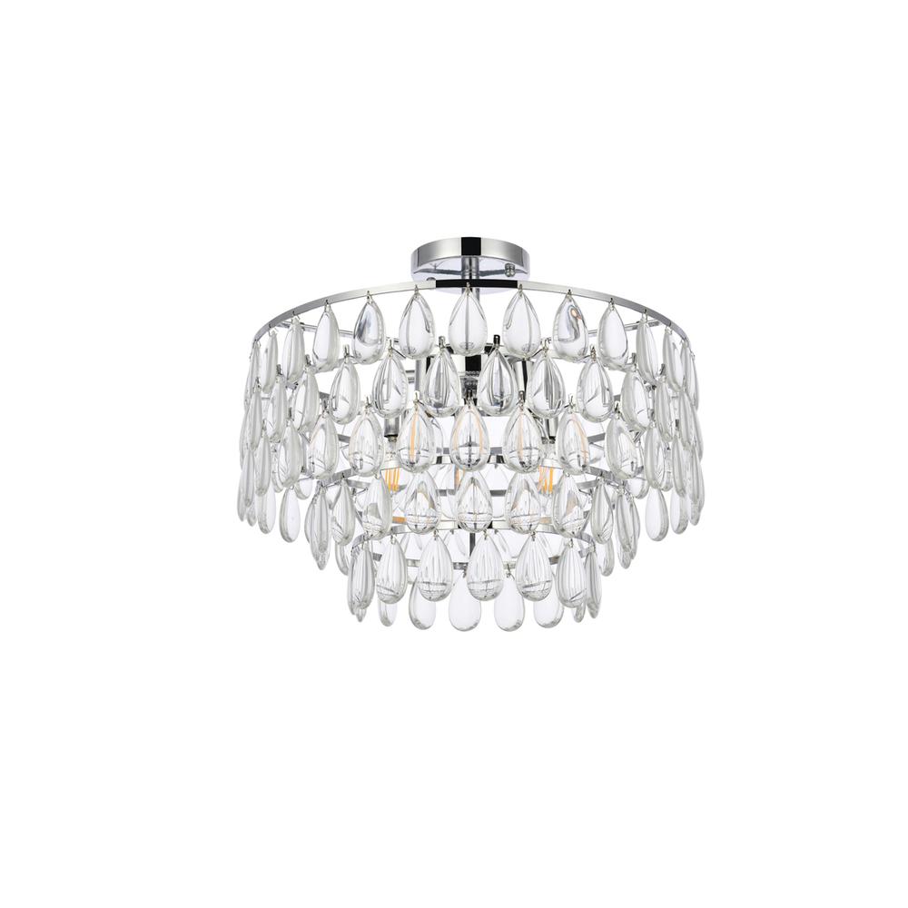 Mila 18 inch flush mount in chrome. Picture 6