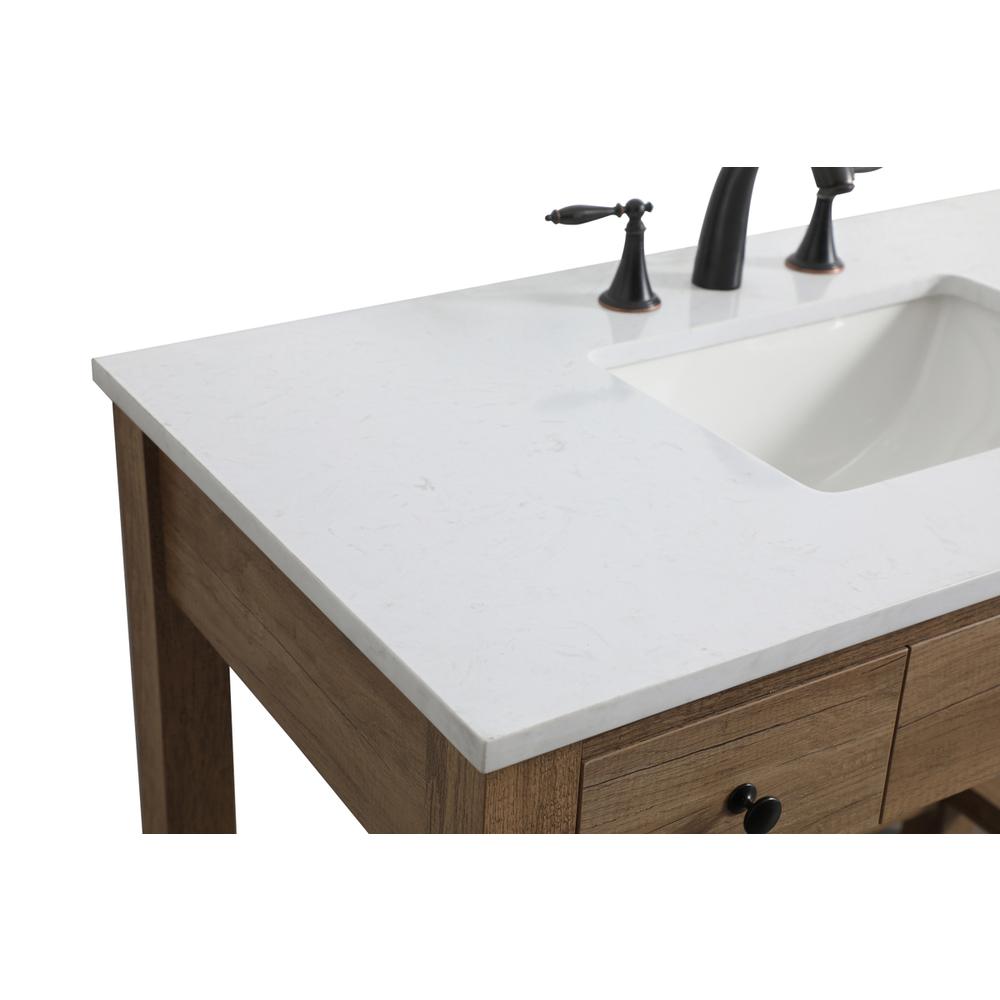 42 Inch ADA Compliant Bathroom Vanity In Natural Oak. Picture 11