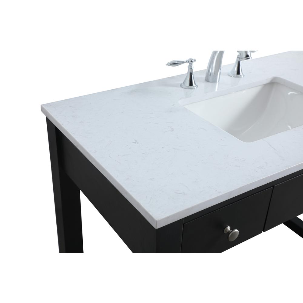 42 Inch ADA Compliant Bathroom Vanity In Black. Picture 11