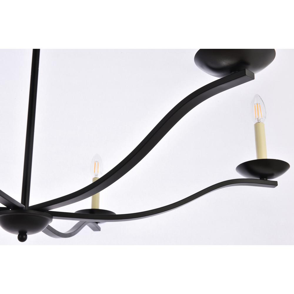 Trey 42 inch pendant in black. Picture 5