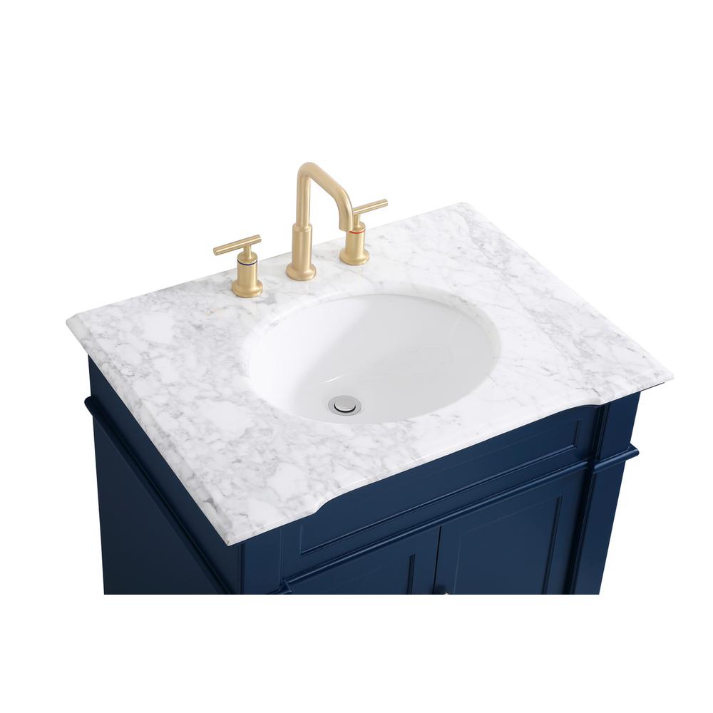 30 inch Single Bathroom Vanity set in Blue. Picture 10