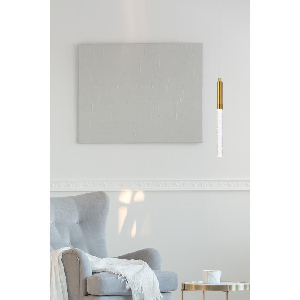 Ruelle 1 light Gold Pendant. Picture 6