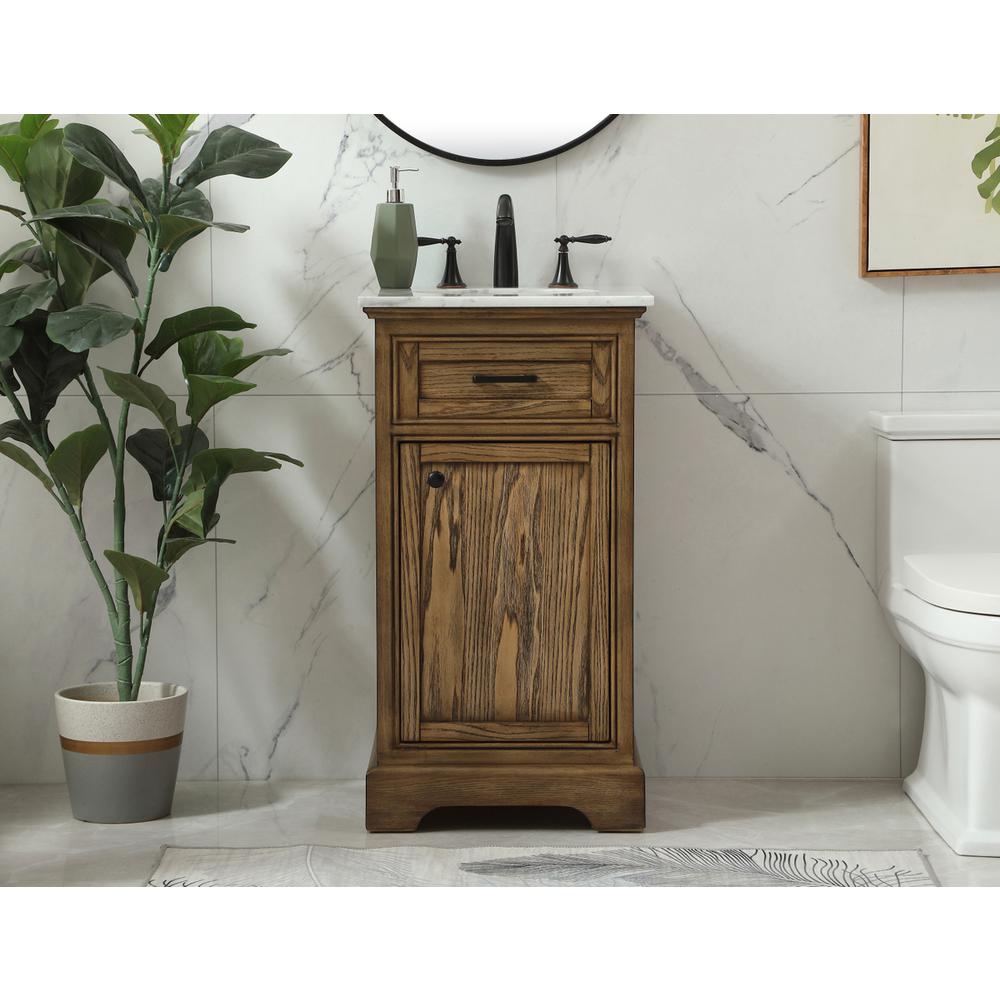 19 inch Single bathroom vanity in driftwood. Picture 14