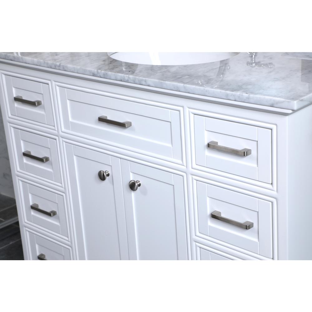42 in. Single Bathroom Vanity set in white. Picture 5