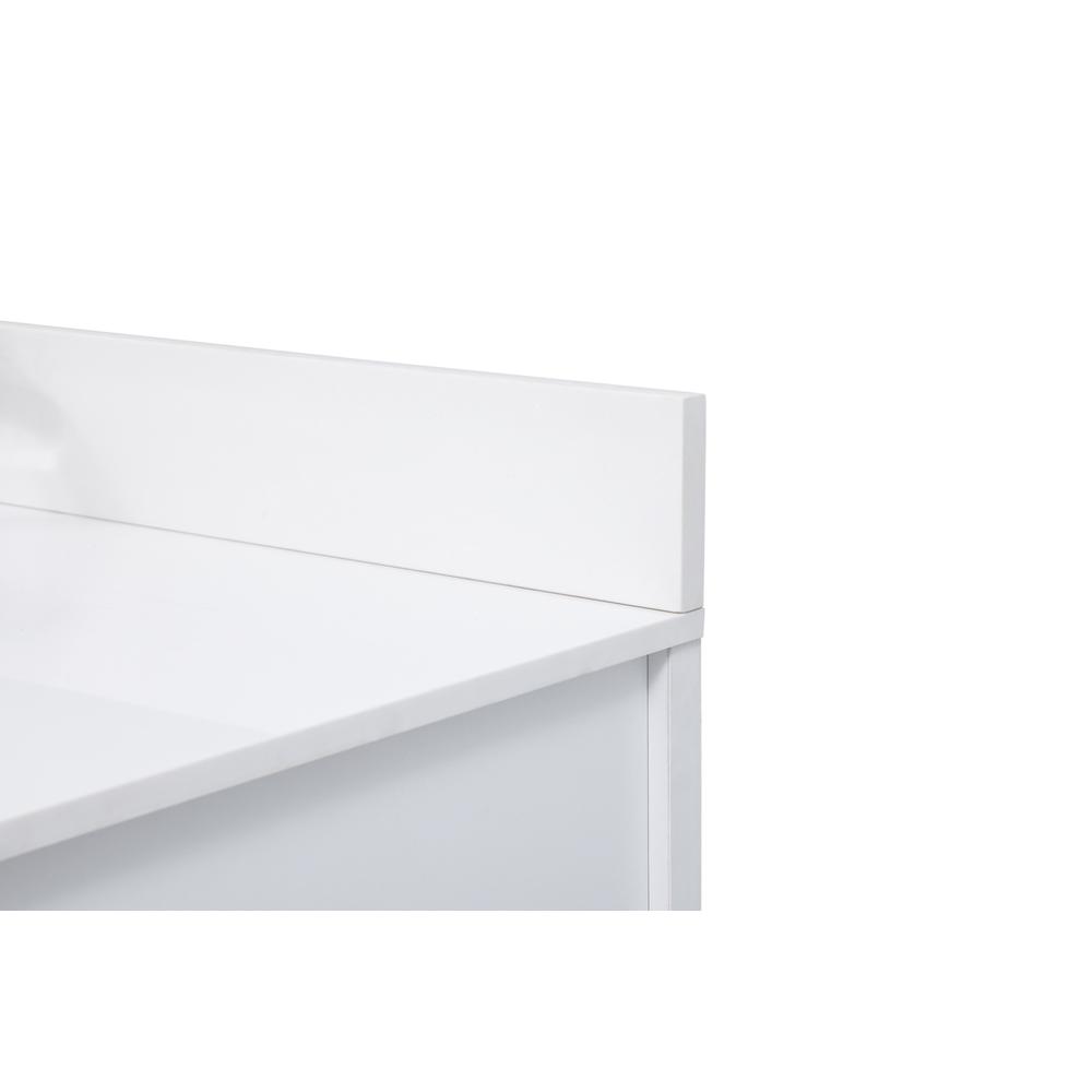 48 inch Single bathroom vanity in white with backsplash. Picture 11