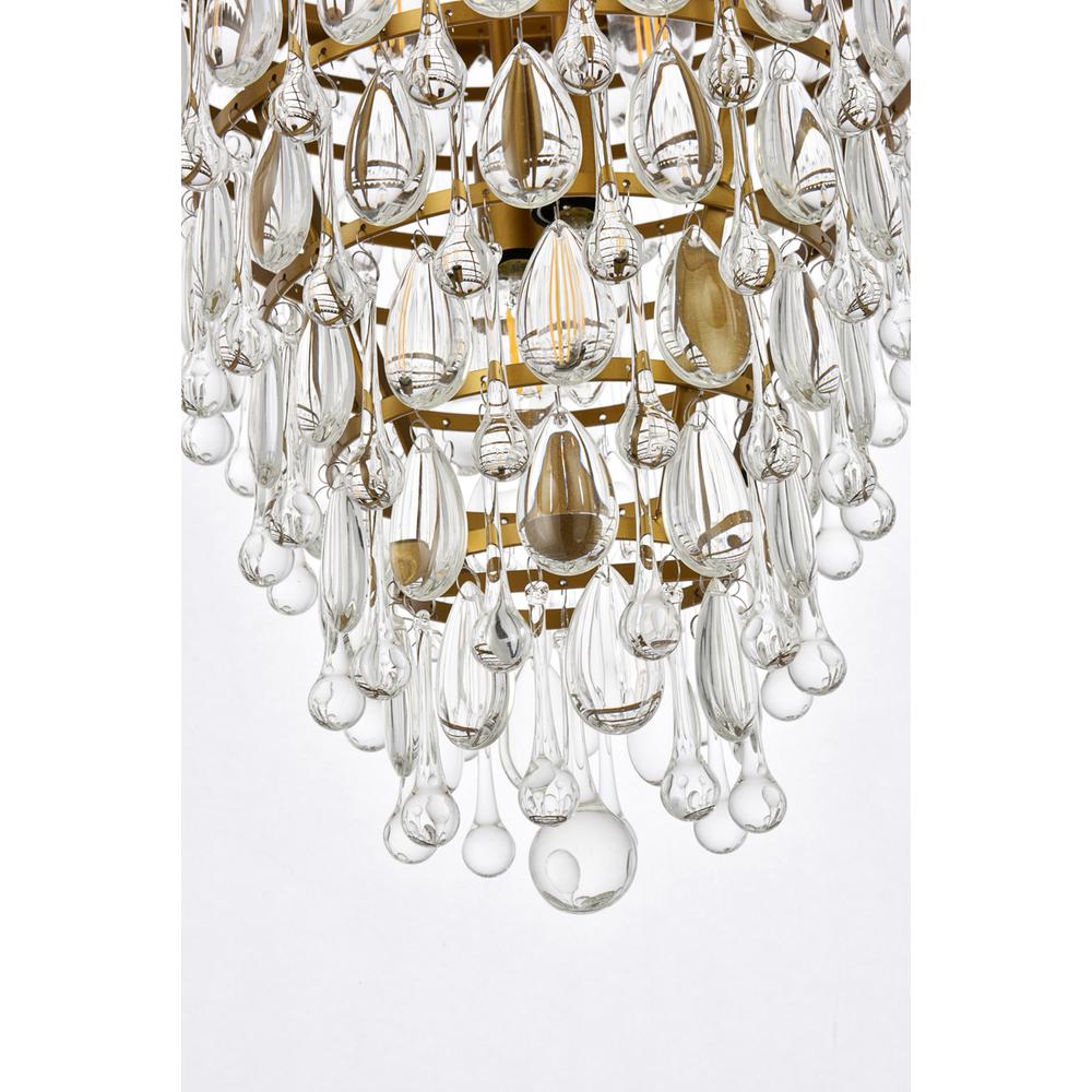 Nordic 5 lights brass pendant. Picture 3