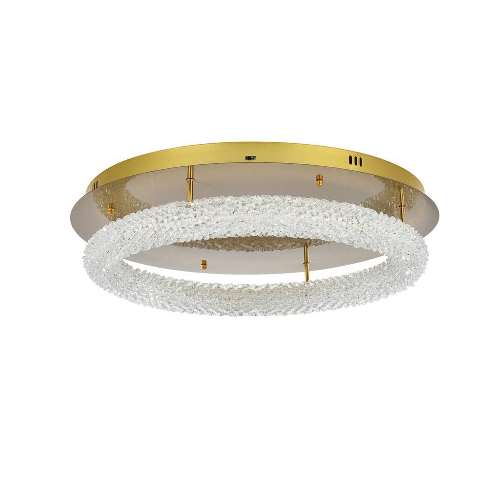 Bowen 26 inch Adjustable LED Flush Mount in Satin Gold. Picture 7