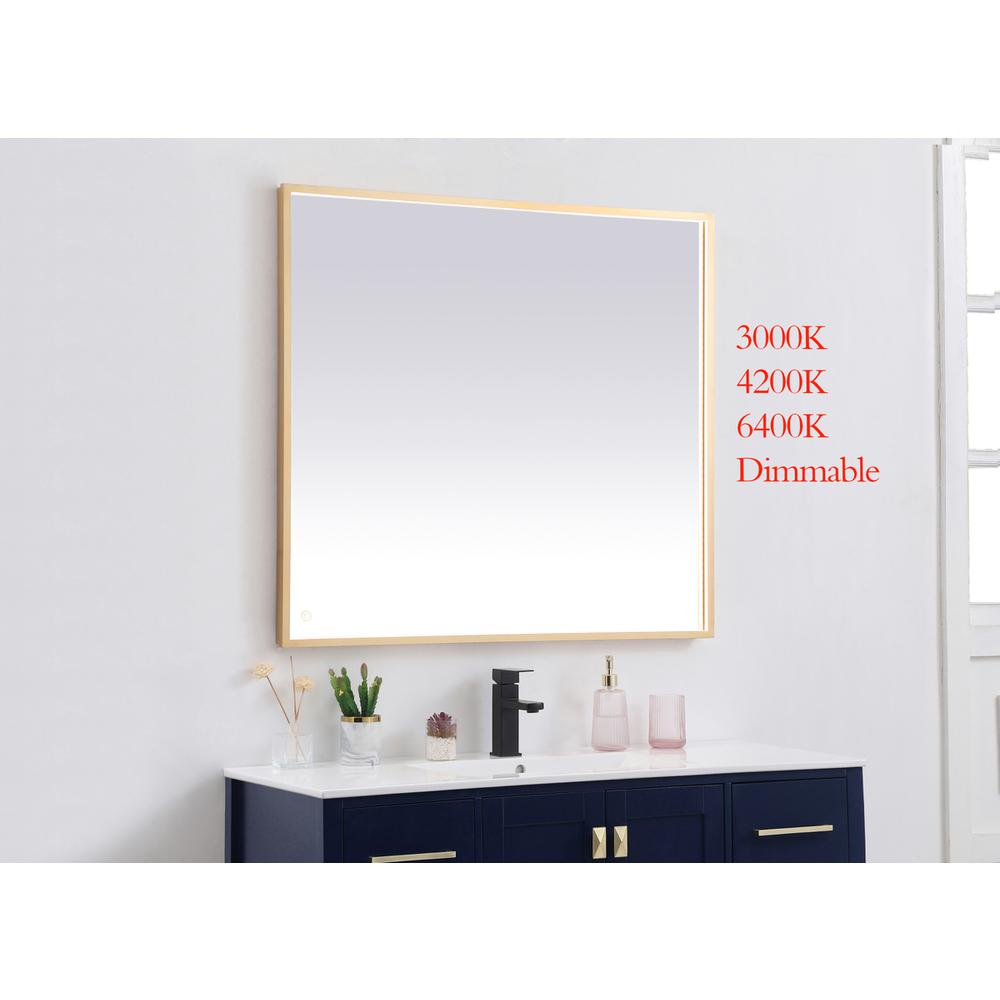Pier 36x40 inch LED mirror with adjustable color temperature. Picture 2